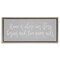Stupell Industries Love Never Ends Sentiment Floating Frame, design by Lux + Me Designs
